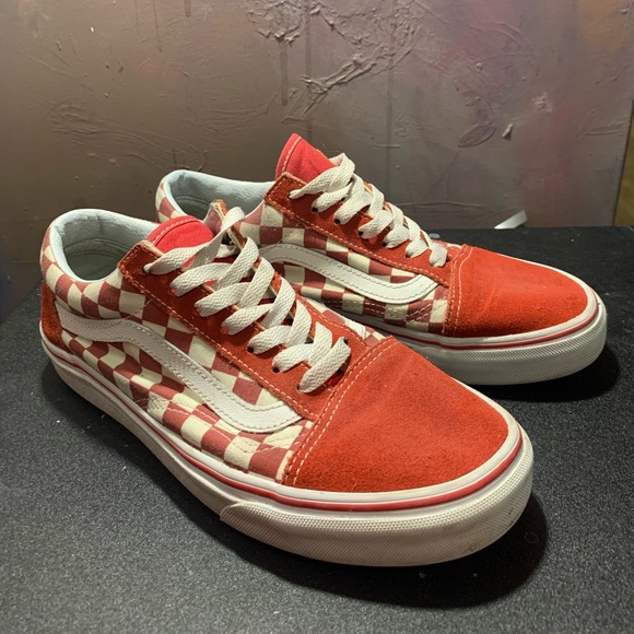 red vans old skool checkerboard
